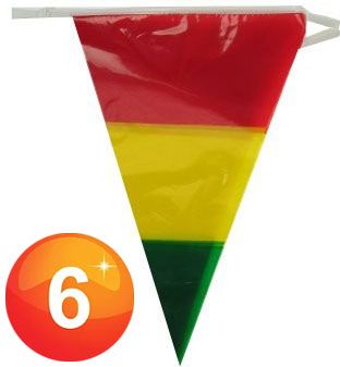 Flag line red yellow green 60m