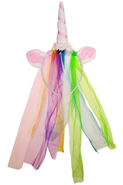 Diadem unicorn rainbow veil