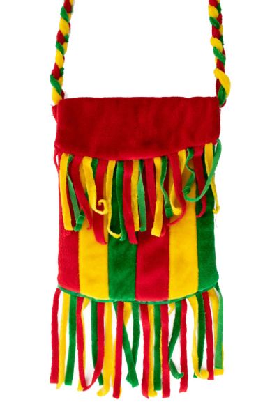 Reggae Bag with fringes red yellow green
