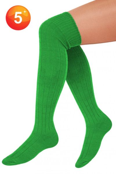 5 Pair of Knitted Long green Socks