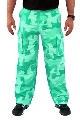 Cool green camouflage trousers