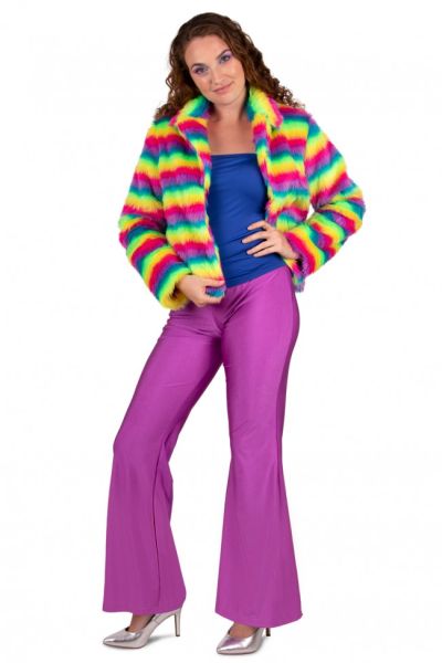 Diva Disco Flared pants neon purple