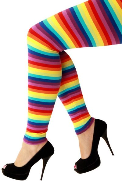 Leggings bright rainbow colors