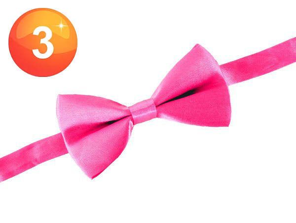 Luxury bow satin pink