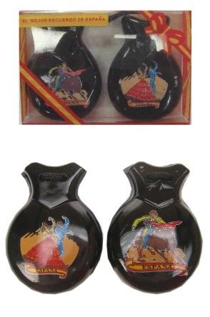 Castanets black with image