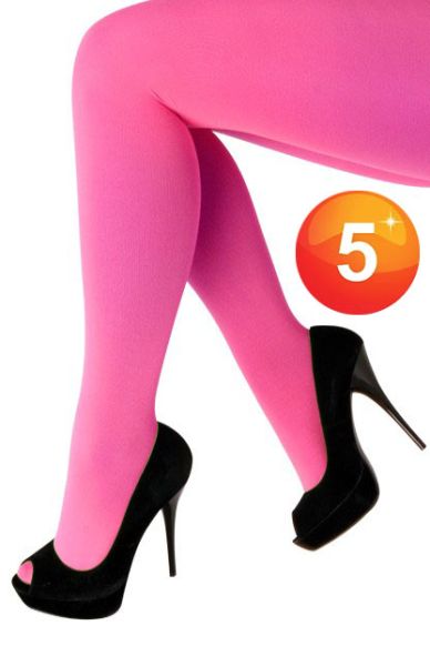 Tights fluorescent pink