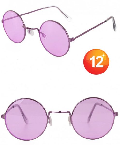 Retro Hippie glasses purple
