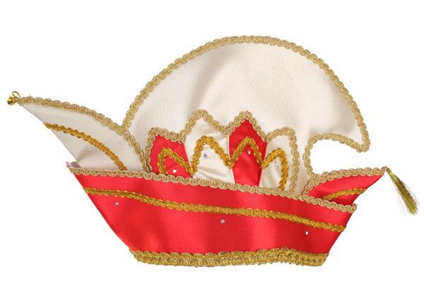 Prince Carnival stitch hat red with stones