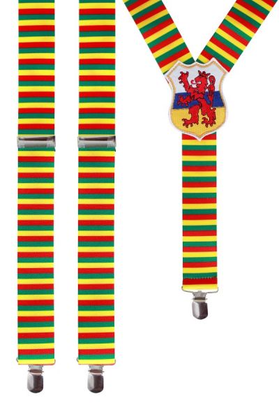 Suspenders red yellow green with Limburg