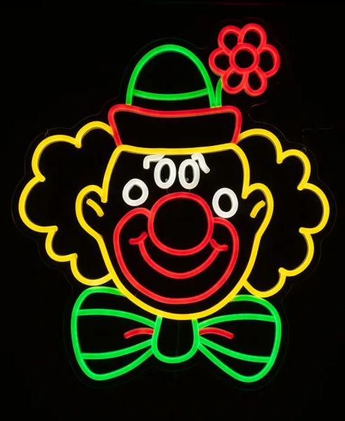 LED neon sign Clown
