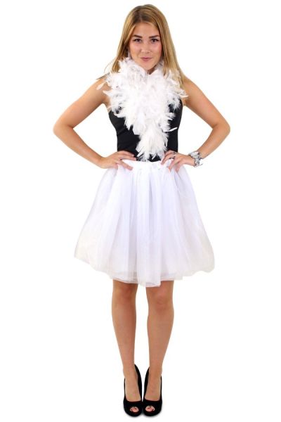 Tulle rock & roll skirt white