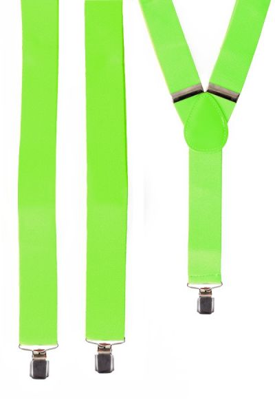 Suspenders neon green fluorine