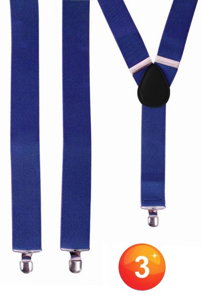 Suspenders colour blue