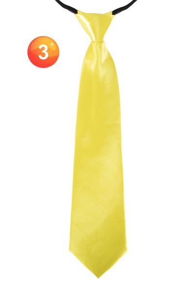 Tie yellow silk look