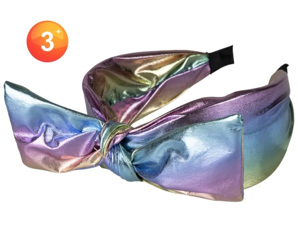 Rainbow-coloured Headband with Bow