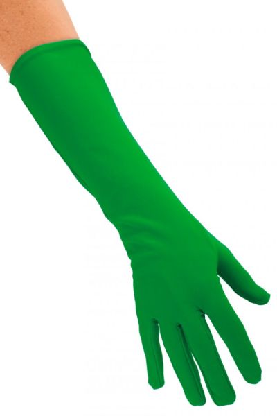 Gloves nylon long Green