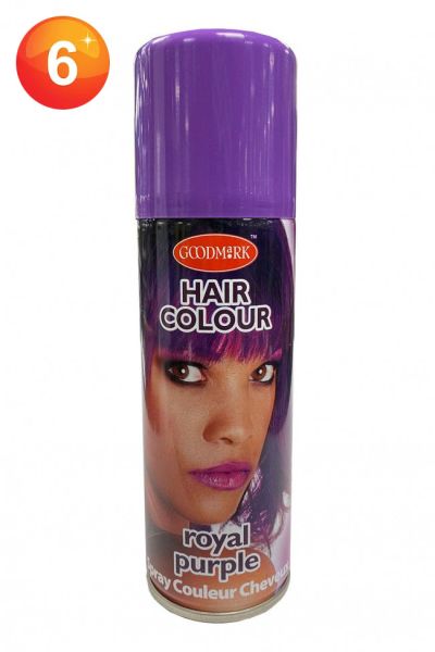 Purple hair spray