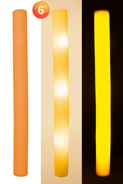 Orange LED foam stick light