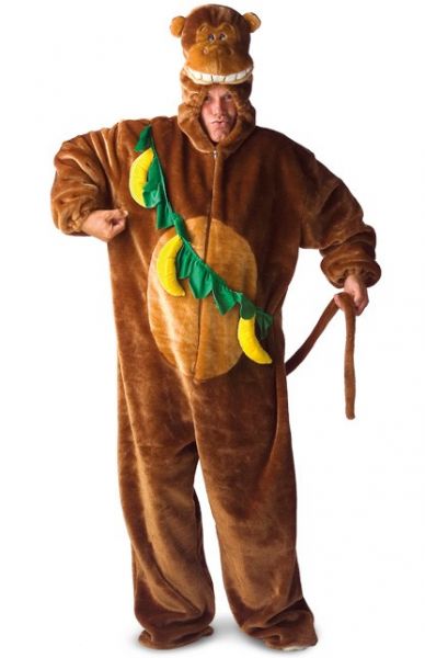 Animal costume Monkey plush with bananas