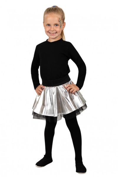 Glittering Disco skirt silver 80s girl