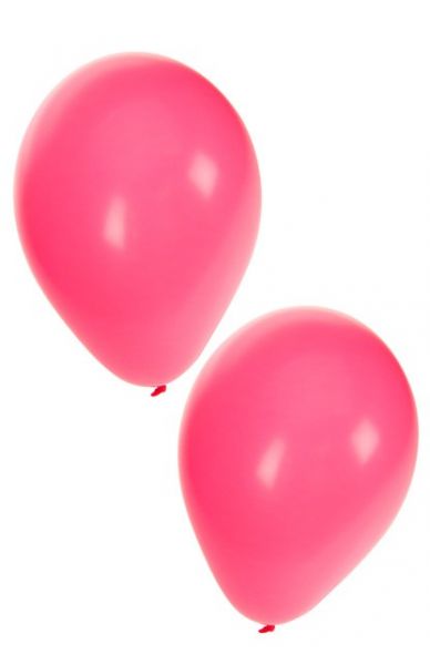 Pink helium balloons