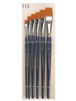 Brush Set for one stroke face paint 6 pieces in bag