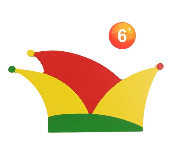 Wooden prince's hat decoration