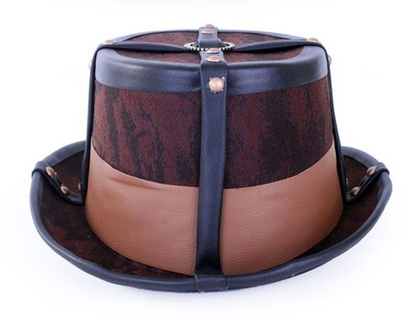 Steampunk hat brown decorative