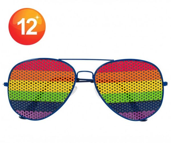 LGBTI+ pride party glasses Rainbow Rock