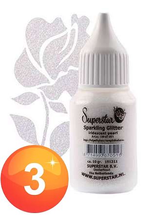 Superstar Sparkling Glitter puffer Indecent Pearl