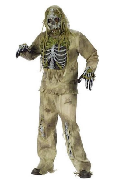 Halloween creepy zombie outfit