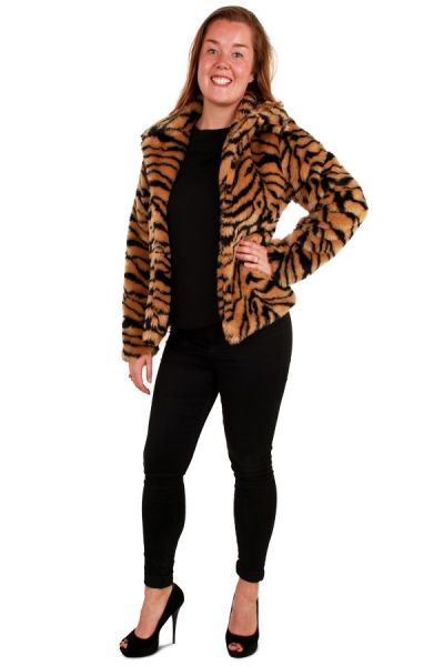 Ladies Pimp Fur coat tiger print