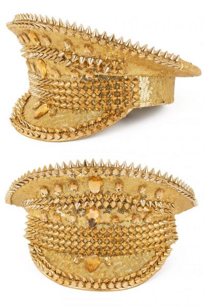 Shiny Bling spikes gold cap