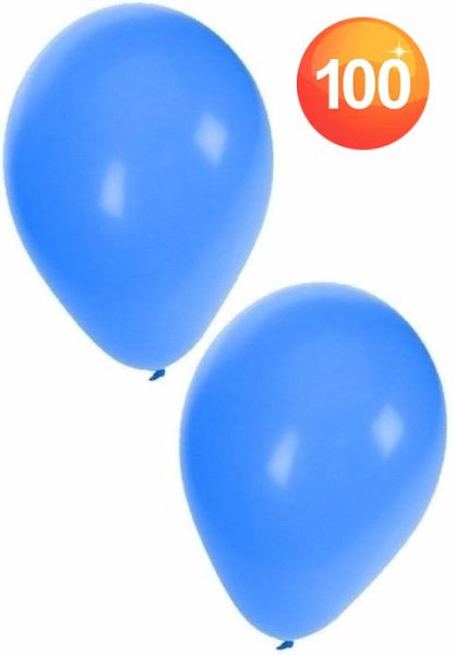 Helium balloons Blue 100 pieces