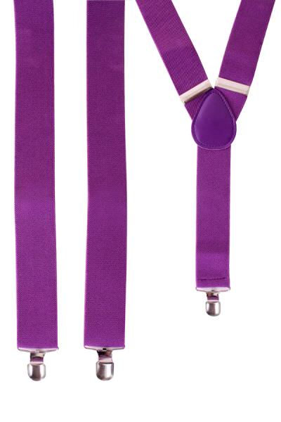 Suspenders colour purple