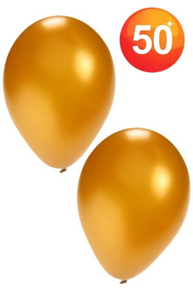 50 quality and solid gold balloons