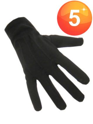 Gloves cotton short black