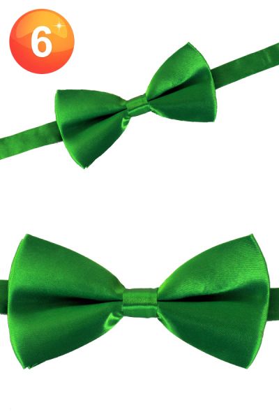 Bow luxury satin green