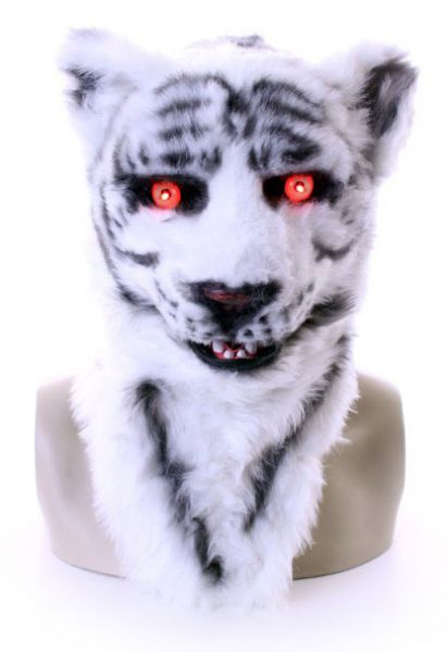 Full mask white tiger