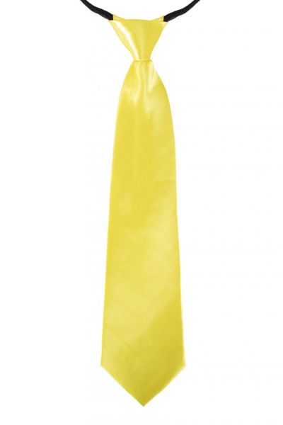 Tie yellow silk look