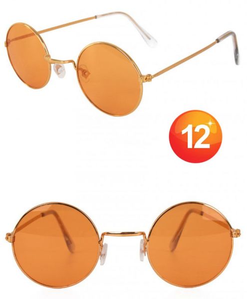 Retro Hippie glasses orange