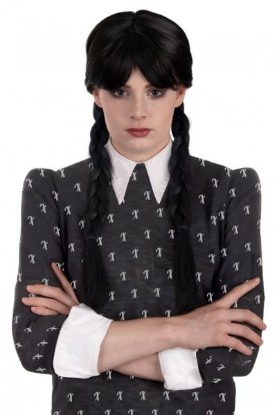 Helloween wig Wednesday Addams