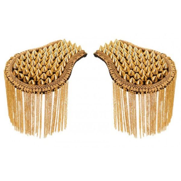 Epaulettes with spikes gold