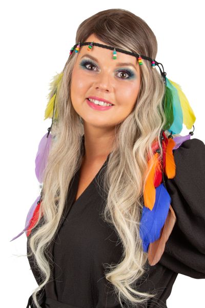 Ibiza Hippie headband feathers Mallorca