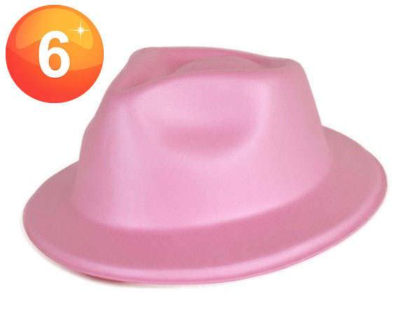 Pink fedora dress up hats