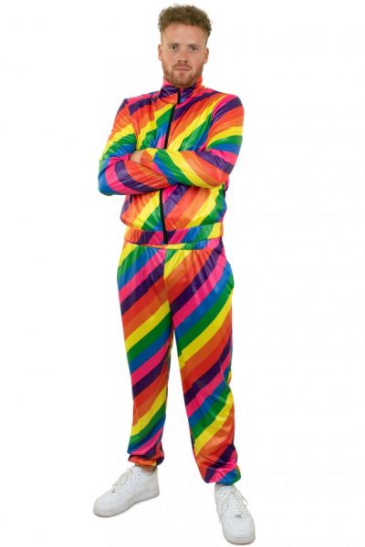 Tracksuit 80s disco rainbow