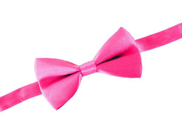 Luxury bow satin pink