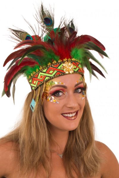 Indians feather headdress Comanche dance