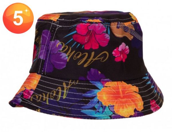 Black Bucket Hat Beach Sun Hat Fishing Hat