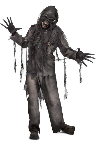 Halloween costume burnt Zombie